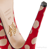 Polka Dot Red Platform Heels