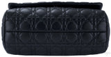 Black Leather Cannage Shoulder Bag