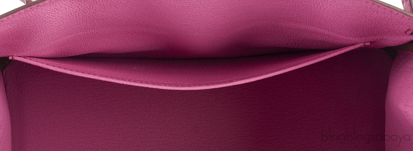 Birkin 25 Fuchsia Ostrich PHW