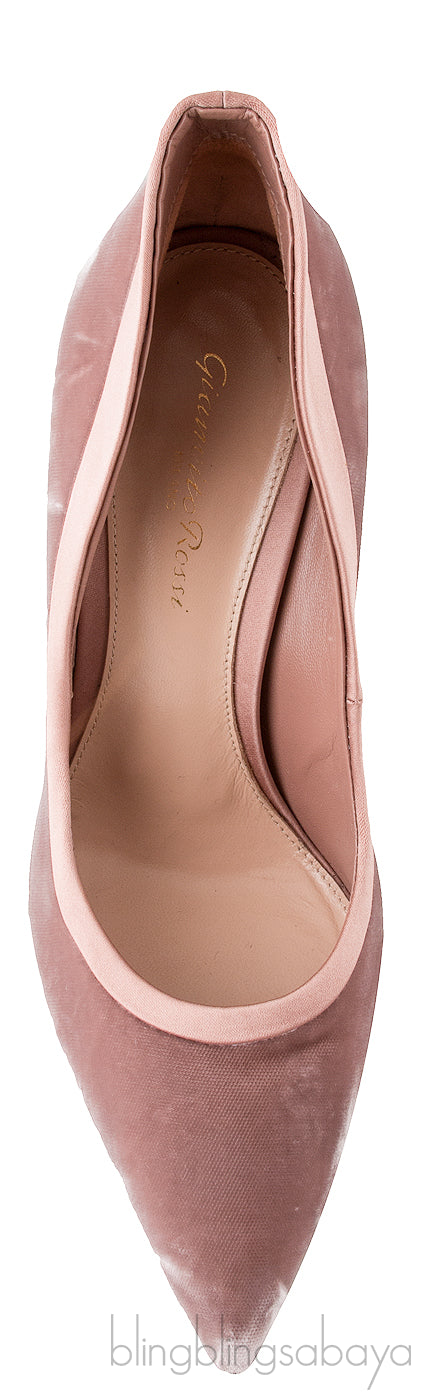 Velvet & Satin Pointed Toe Heels