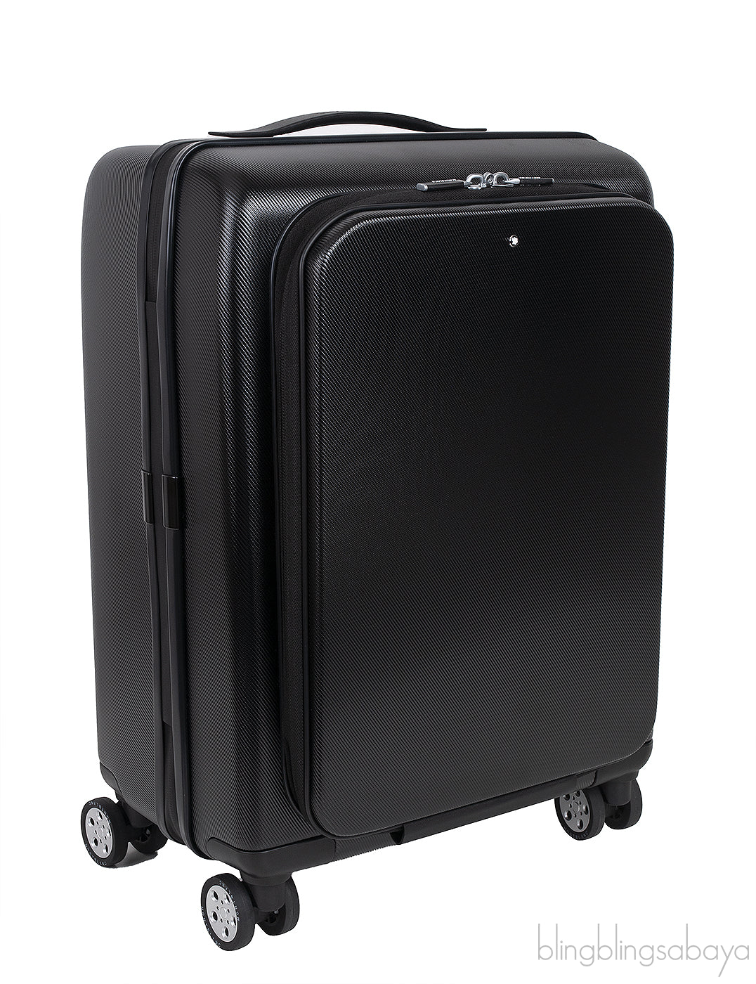 Montblanc Black Nightflight Trolley Luggage Bag