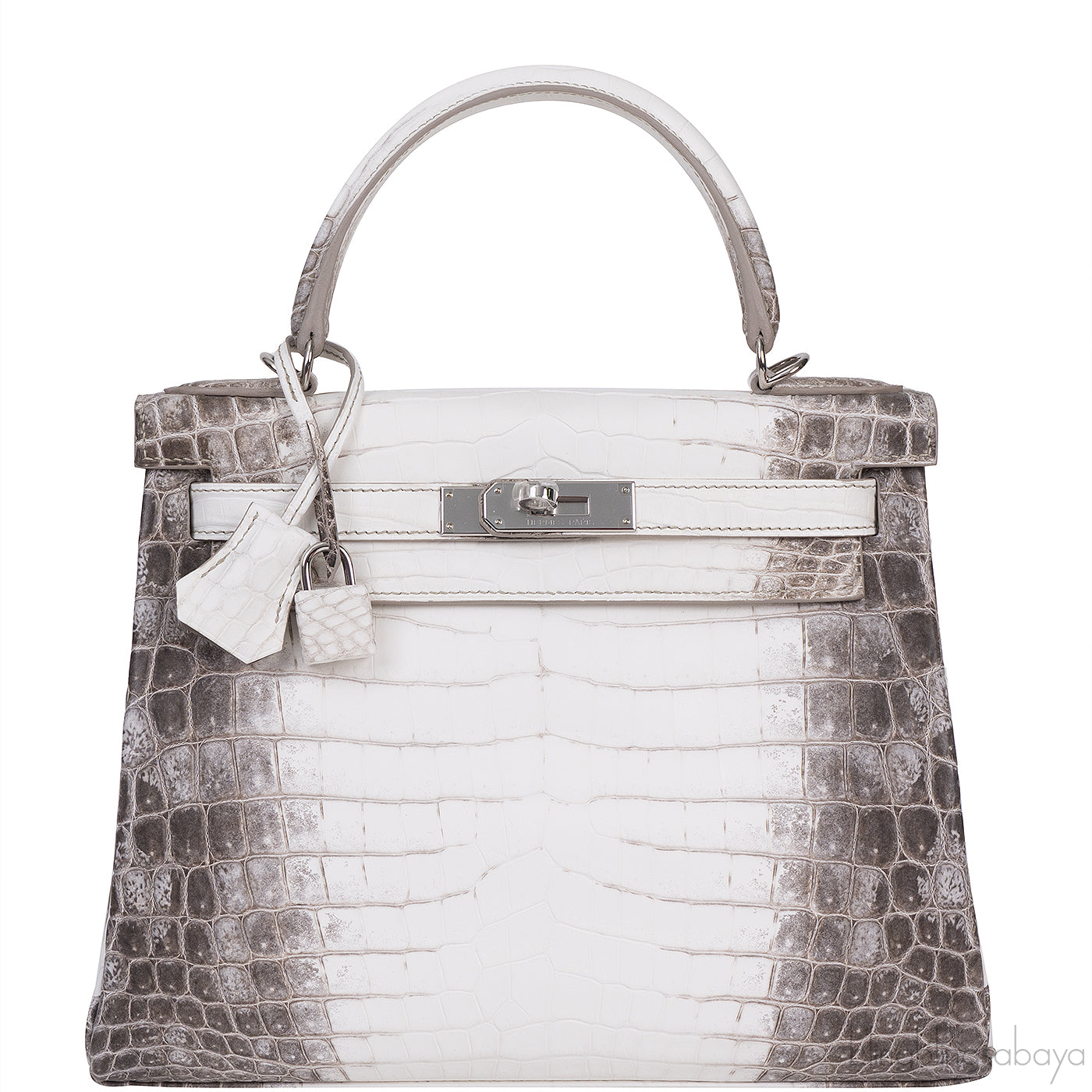 Hermes Kelly 28 Himalaya Crocodile Bag PHW