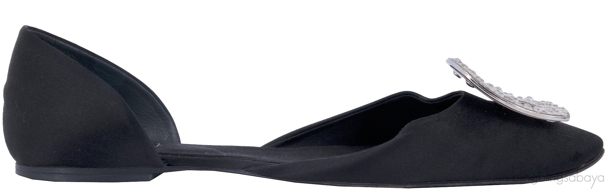 10 MM Satin Swarovski Flats