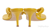 Yellow Woven Strap Thong Sandals