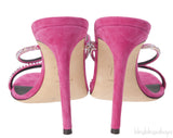 Pink Julianne Crystal Embellished Sandals