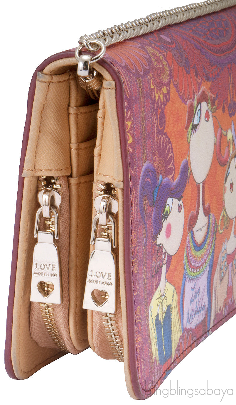 Girls Print Clutch Shoulder Bag