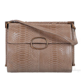 Roger Vivier Greyish Brown Python Shoulder Bag