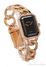 Chanel Premiere Yellow Gold 18k & Black Diamonds Watch