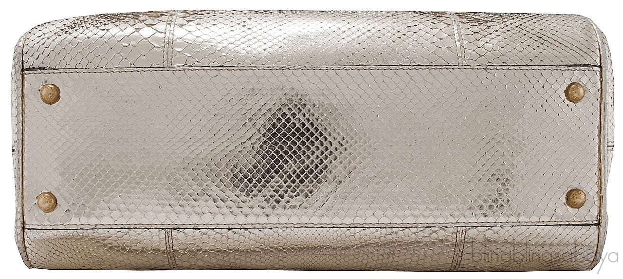 Snakeskin Miss Sicily Metallic Gold