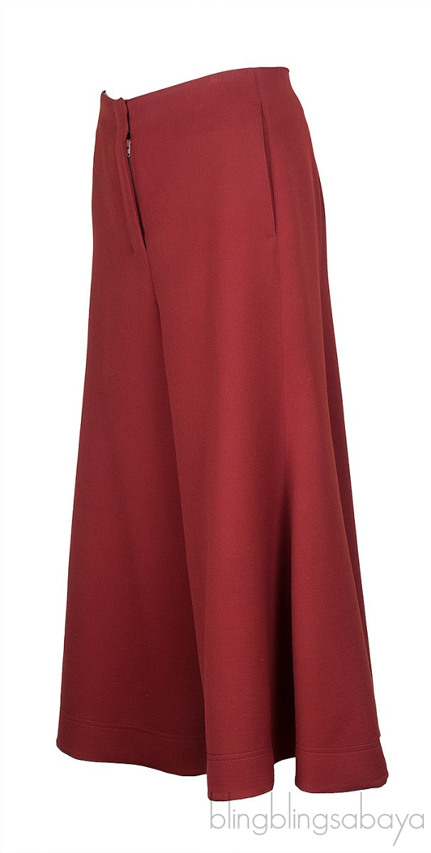 Wool Wide Leg Trouser