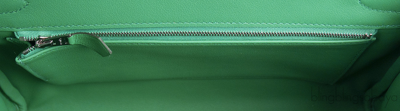 Birkin 30 Toile H Swift Vert Vertigo Ecru Noir PHW