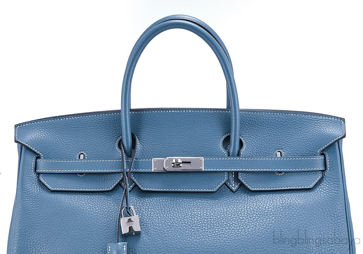 Birkin 40 Blue Jean Togo