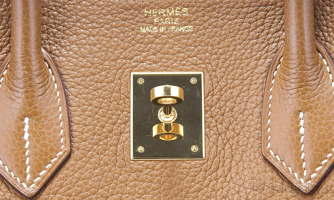 Birkin 35 Gold Taurillon Clem