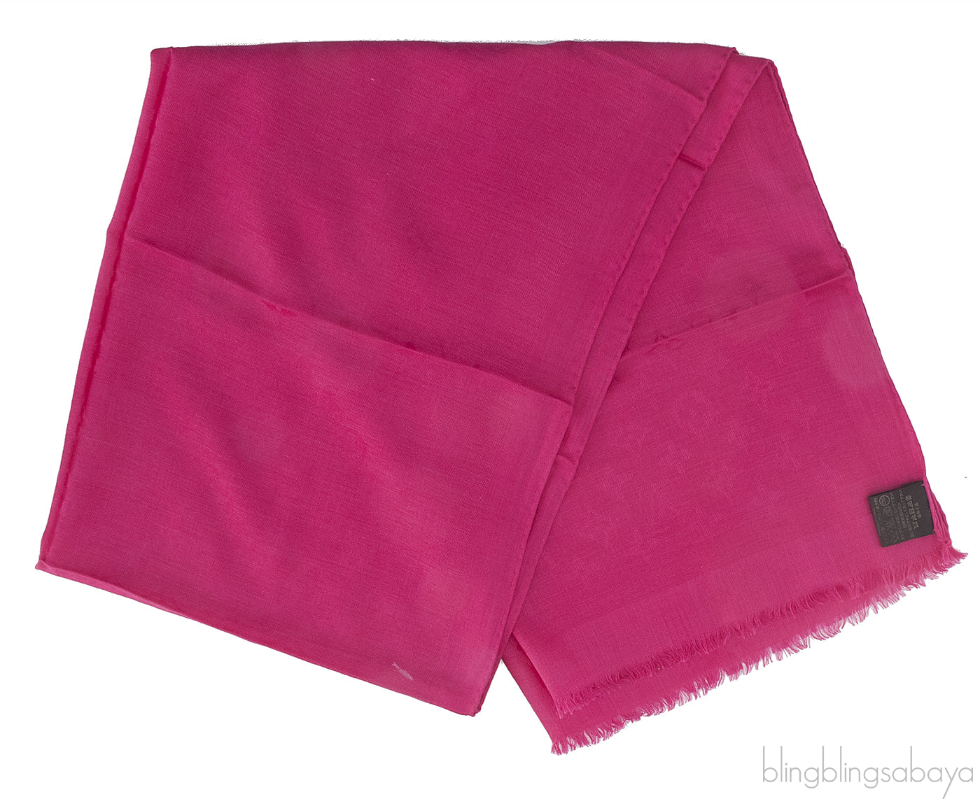 Monogram Fuchsia Pink Stole