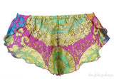 Multi-color Silk Satin Cami & Shorts