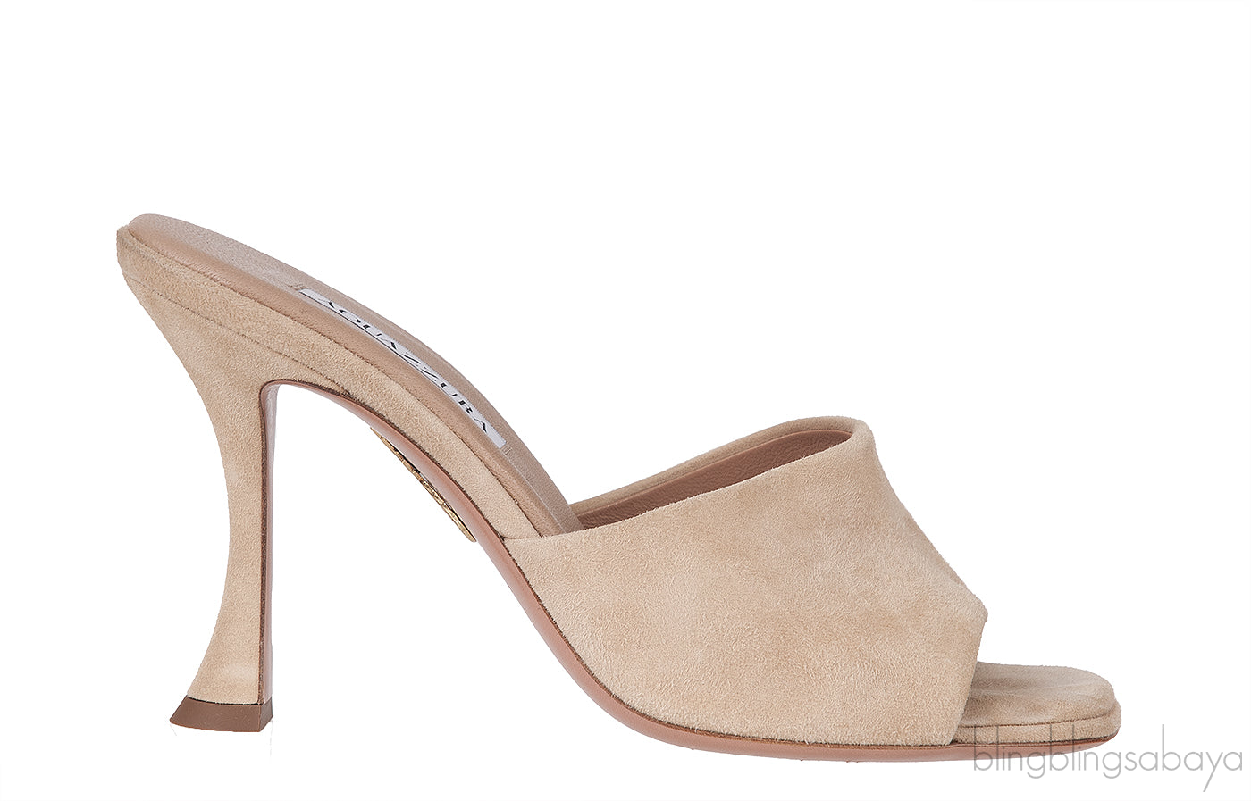 Light Brown Suede Mule
