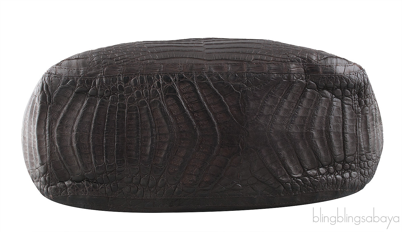 Hanging Leaf Crocodile Tote Bag