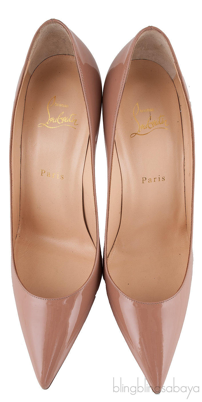 So Kate Nude Patent Pointed Toe