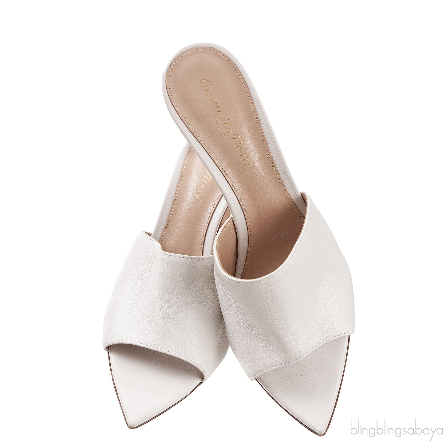 White Alise Leather Sandals