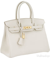 Birkin 30 Craie Togo GHW