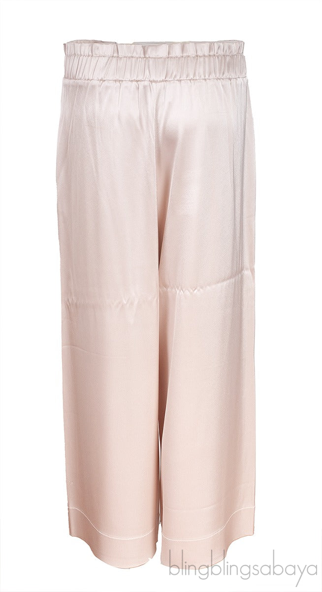Pearl Satin Wide Leg Trouser