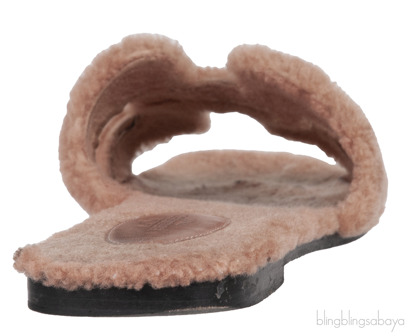 Hermes Oran Teddy Bear Brown Sandals