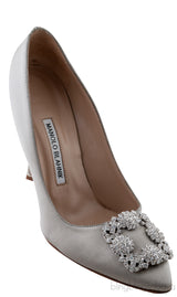 Grey Hangisi Satin Heels