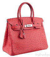 Birkin 30 Rouge VIF Ostrich PHW