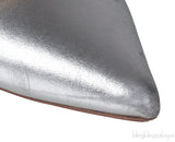 Silver & Gold Pointed Toe Heels