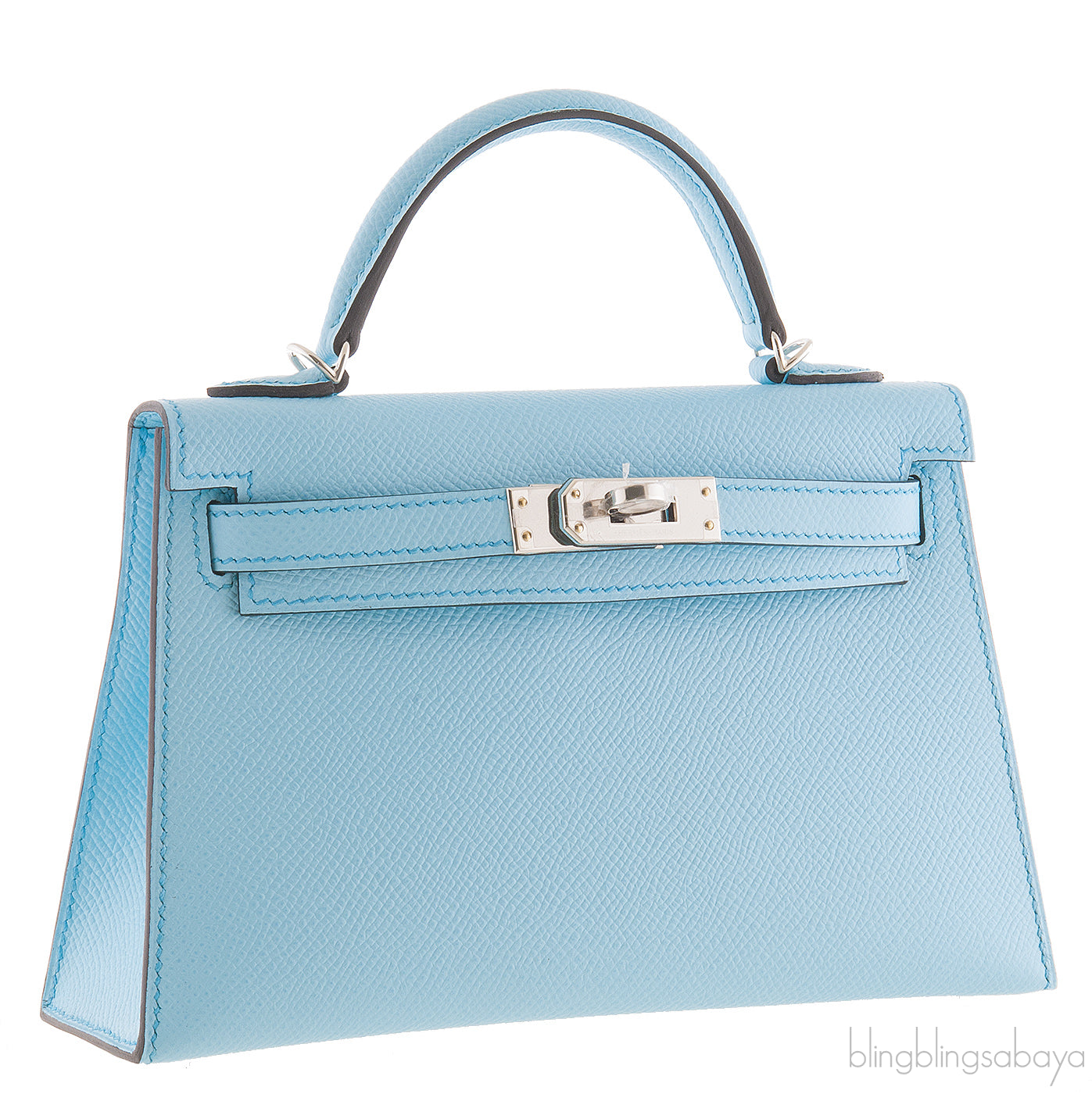 Kelly 20 Bleu Zephyr Epsom Sellier PHW