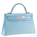 Kelly 20 Bleu Zephyr Epsom Sellier PHW
