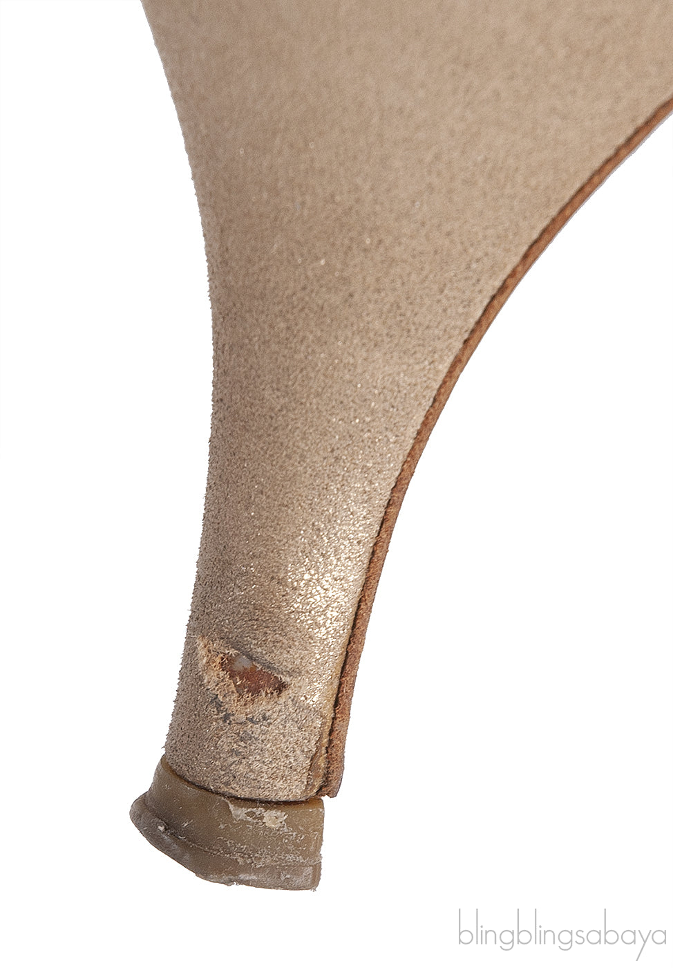 Hermes Night 70 Gold Slingback Sandals