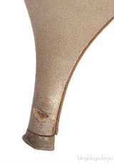 Hermes Night 70 Gold Slingback Sandals