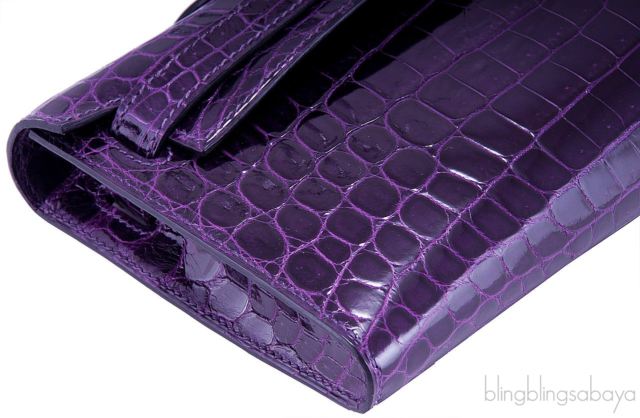 Kelly Cut Niloticus Crocodile Amethyst