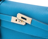 Kelly 32 Blue Turquoise Togo GHW
