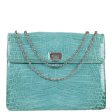 Glazed Crocodile Lunchbox Large Tiffany Blue Bag