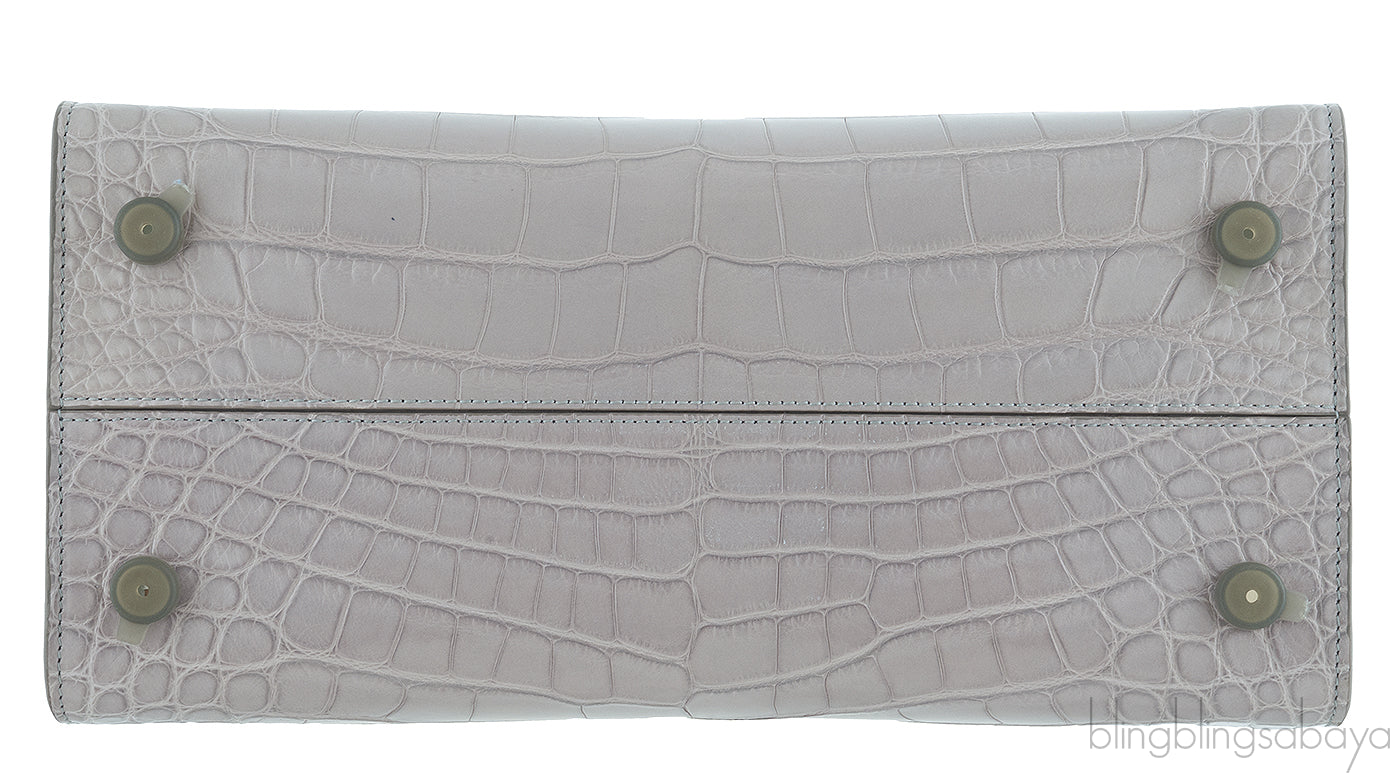 Diorever Grey Crocodile Medium Bag
