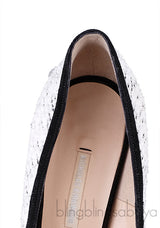 Tweed Pearl Platform Pump