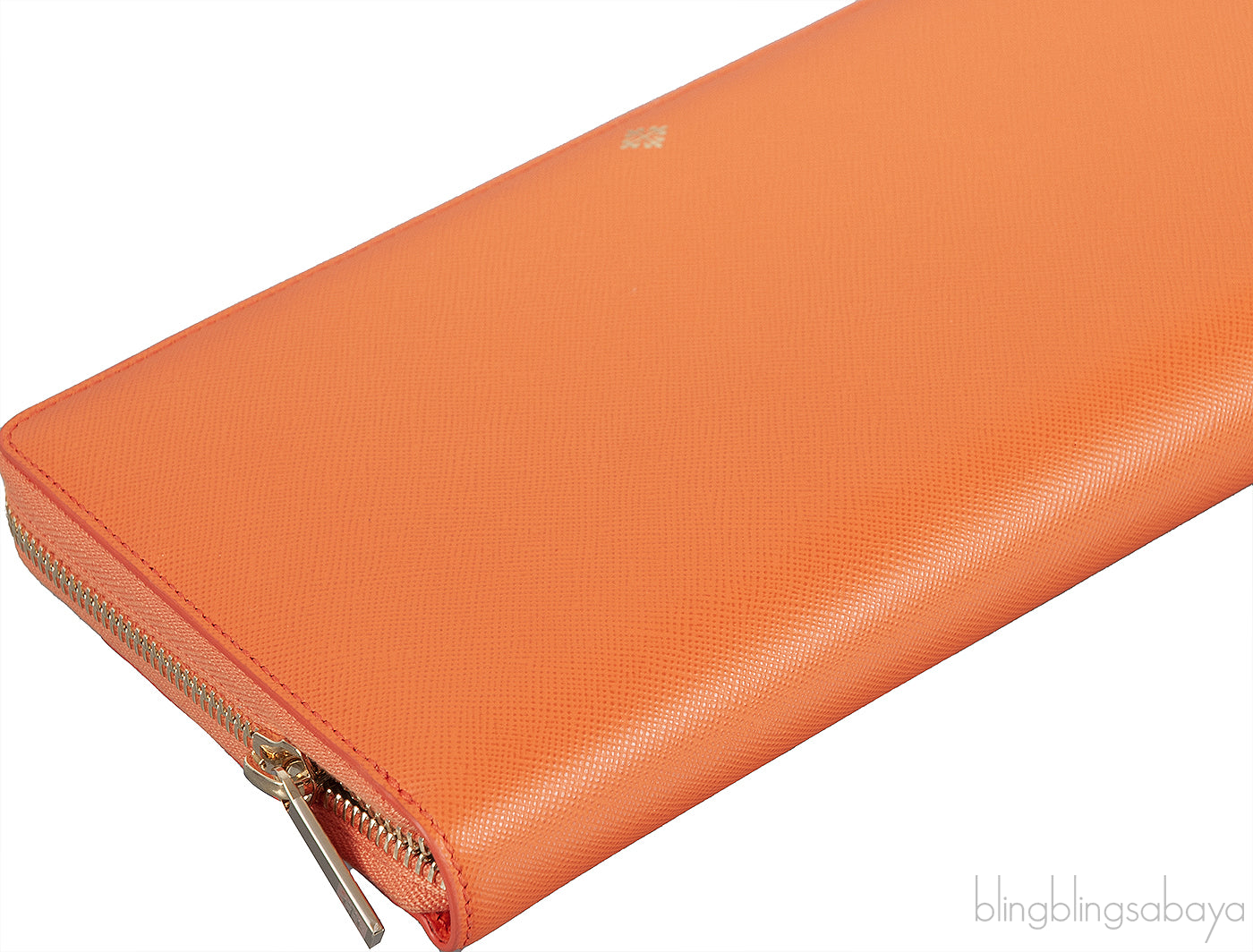 Orange Long Clutch Wallet  w/ Passport Holder