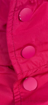 Fuchsia Pink Logo Hoodie Windbreaker