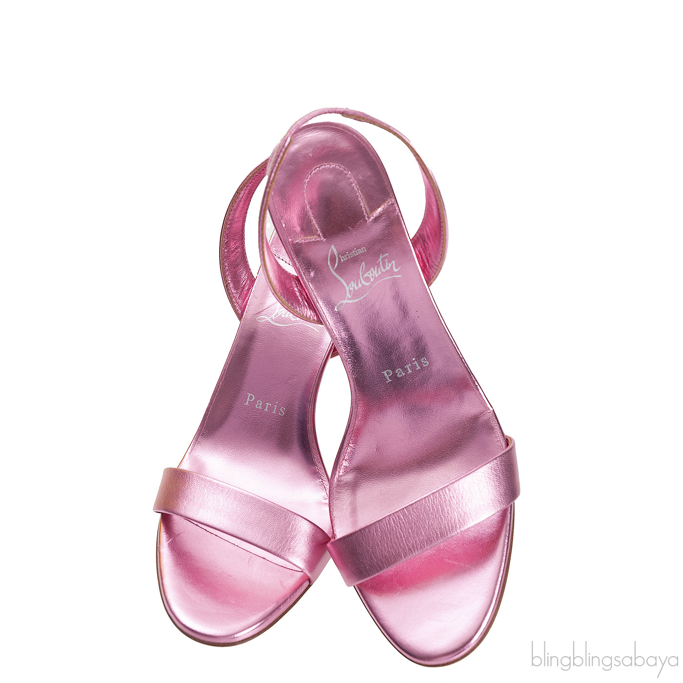 O Marylin Pink Metallic Slingback Sandal