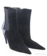 Pointed-toe Boots Crystal Heels