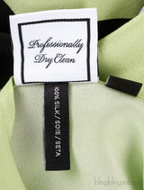 Leaf Green Printed Silk Kaftan Dress