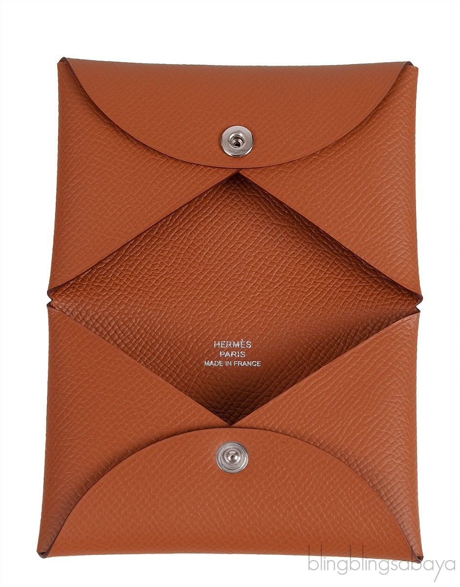 Calvi Gold Epsom Card Holder