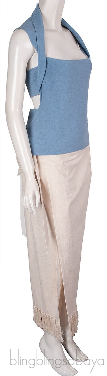 Naia Cut-out Top & Randi Fringed Skirt