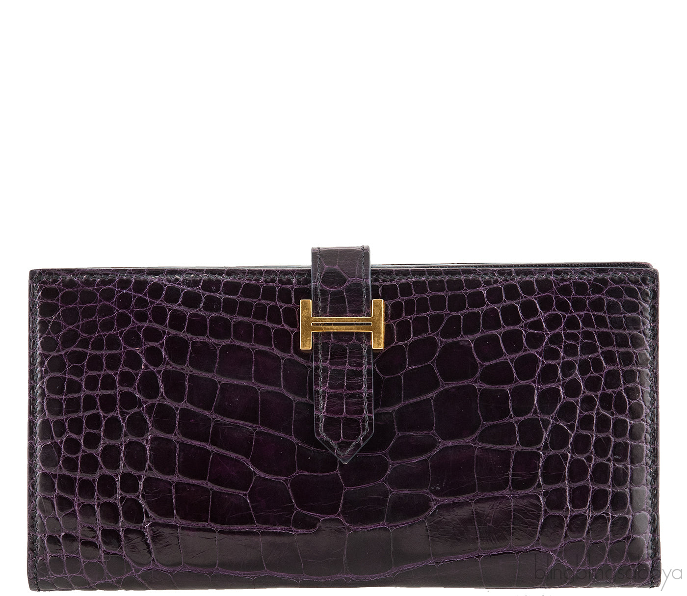 Bearn Amethyst Crocodile Wallet
