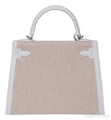 Kelly 25 New White Swift Ecru Beige Toile H PHW