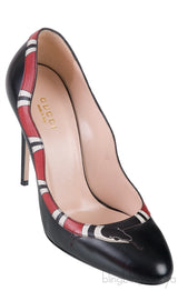 Black Yoko Snake High Heels