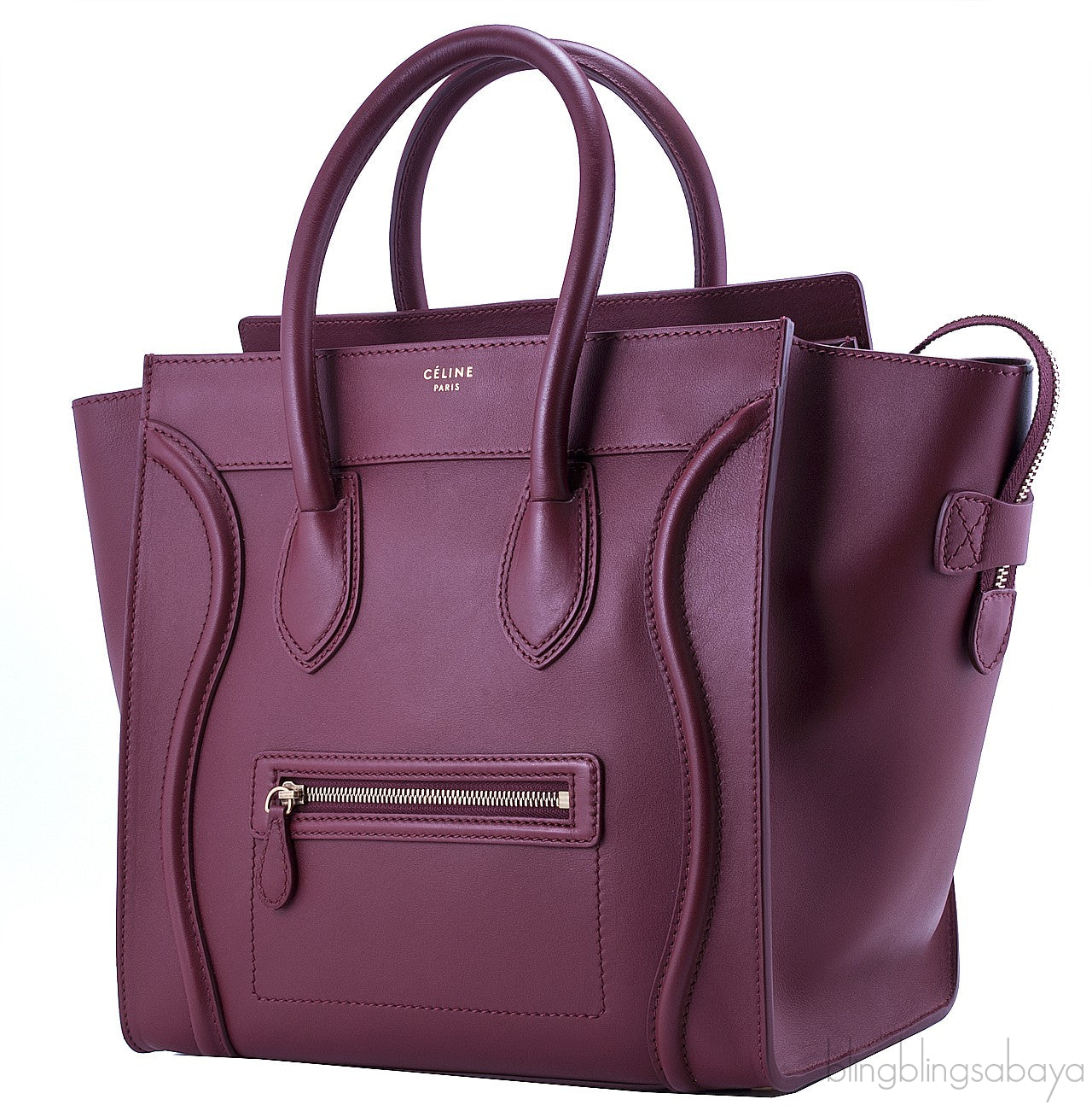 Mini Luggage Rust Maroon