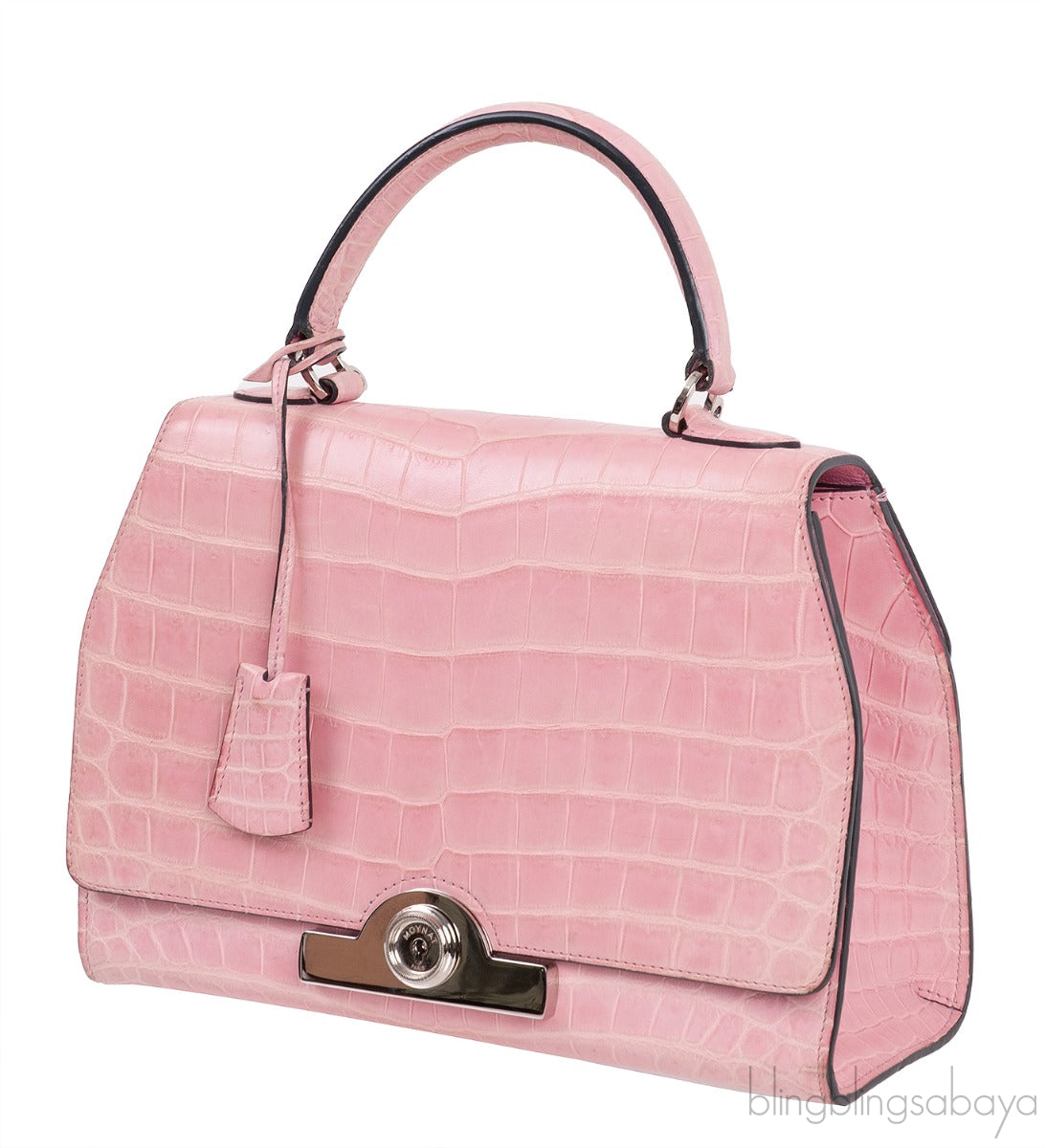 Moynat Rejane PM Pink Nilo Crocodile